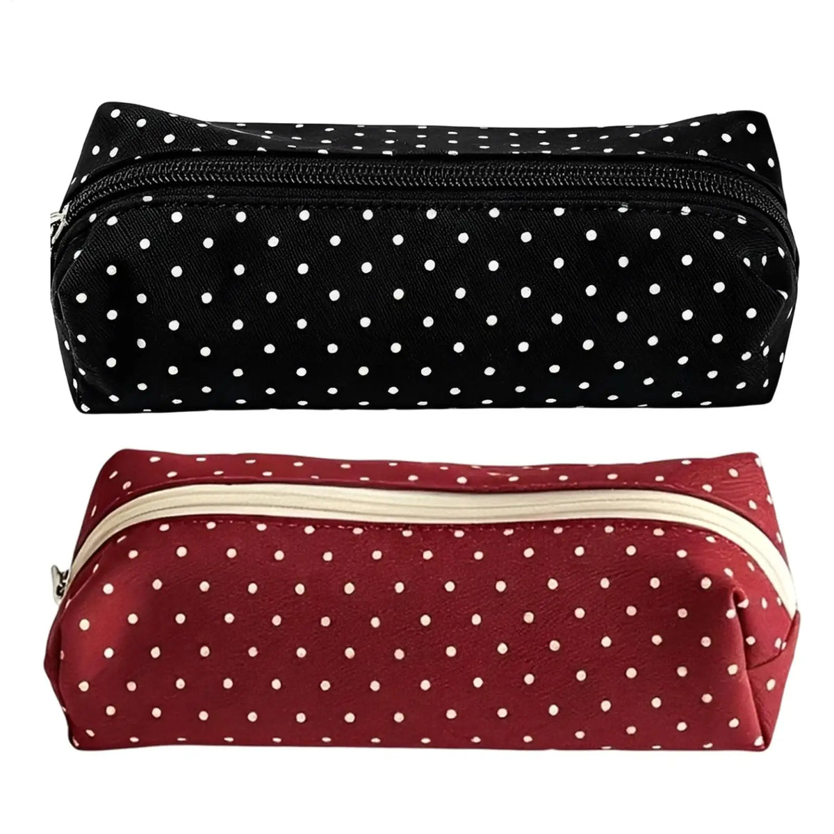 Dot Pencil Case – Large Canvas Stationery Organizer Bag Pencil Case PLUSH