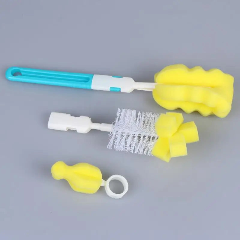 Baby Bottle Cleaning Brush Set 6pc – No Dead Corner Kit Bottle Cleaning Brush Set PLUSH