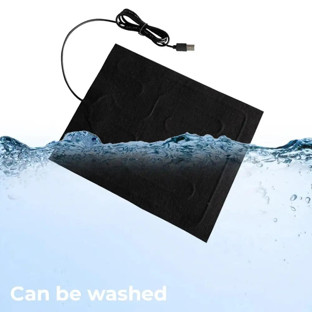 USB Heated Warming Pad – Foldable Pet & Car Seat Cushion Pet Heating Pad PLUSH