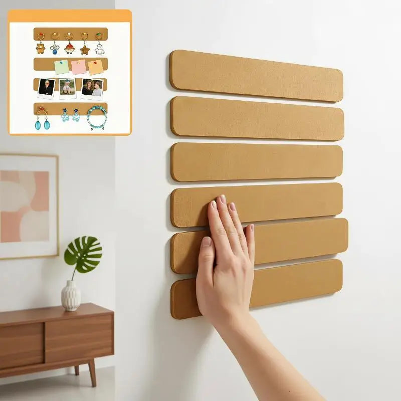 Self-Adhesive Felt Board Strips | Wall & Desk Organizer Felt Board Strip PLUSH
