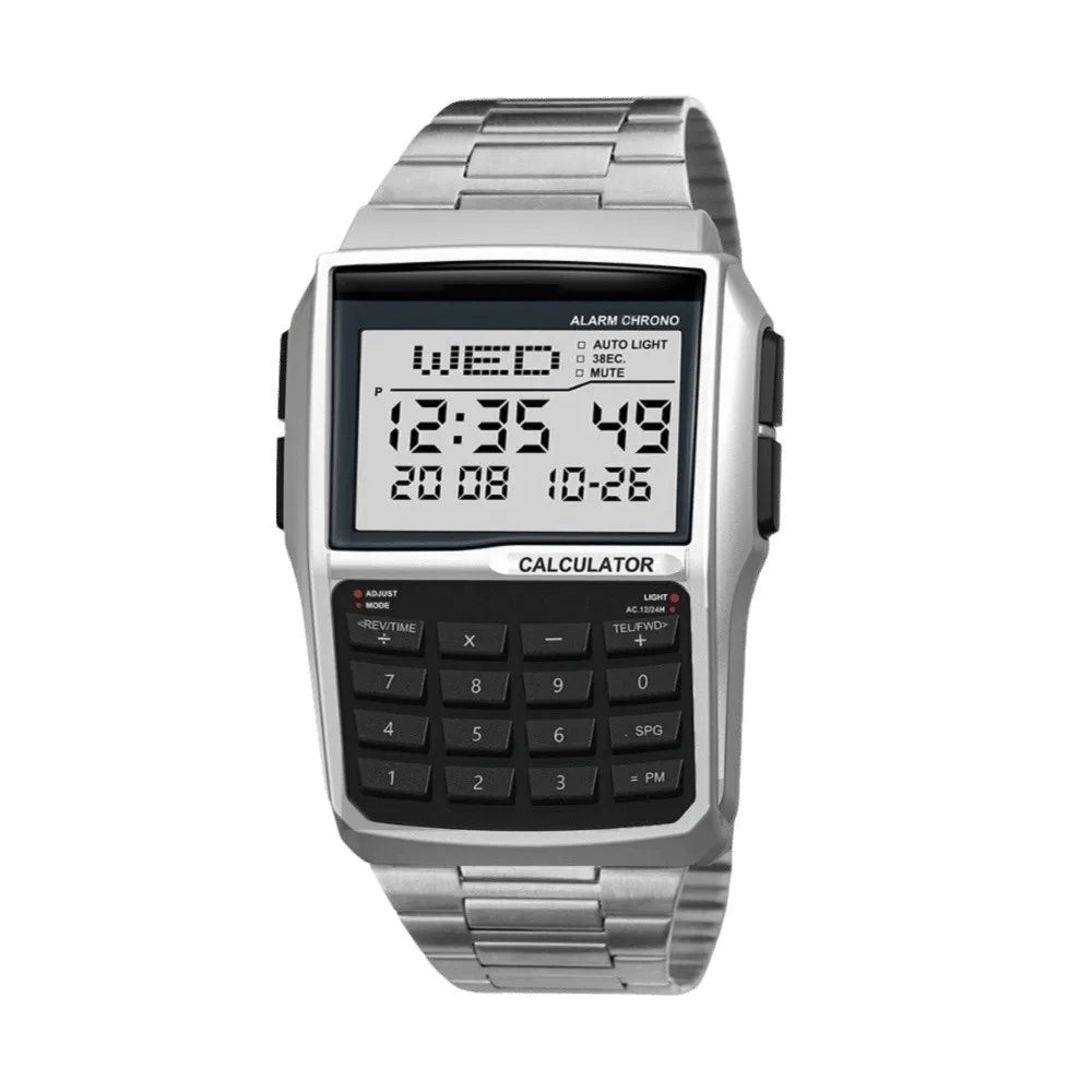 Men's LED Digital Watch – Waterproof, Alarm & Shock Resistant Digital LED Watch PLUSH Style 12
