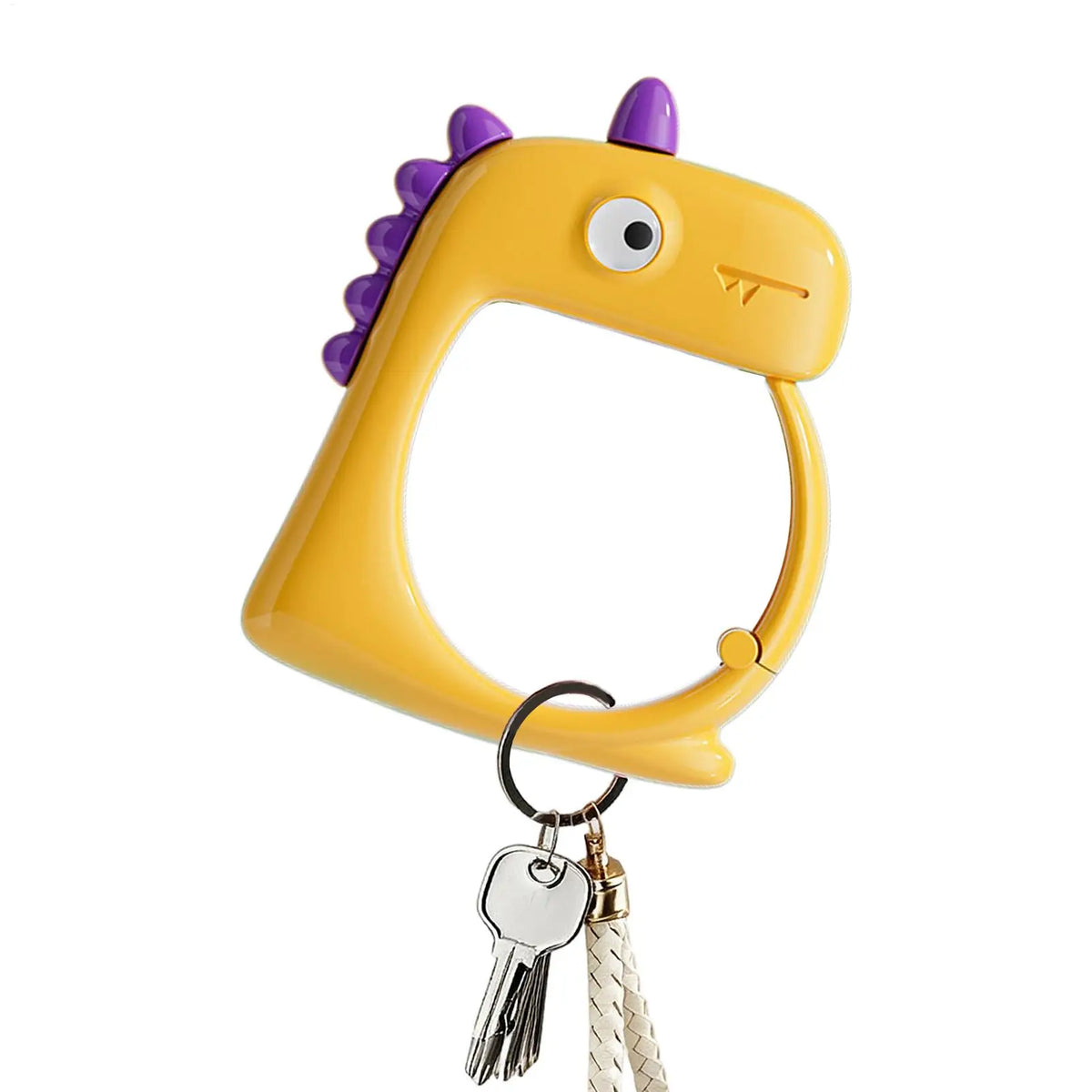 Dinosaur Desk Purse Hook – Clip-On Foldable Bag Hanger Clip-On Bag Hook PLUSH
