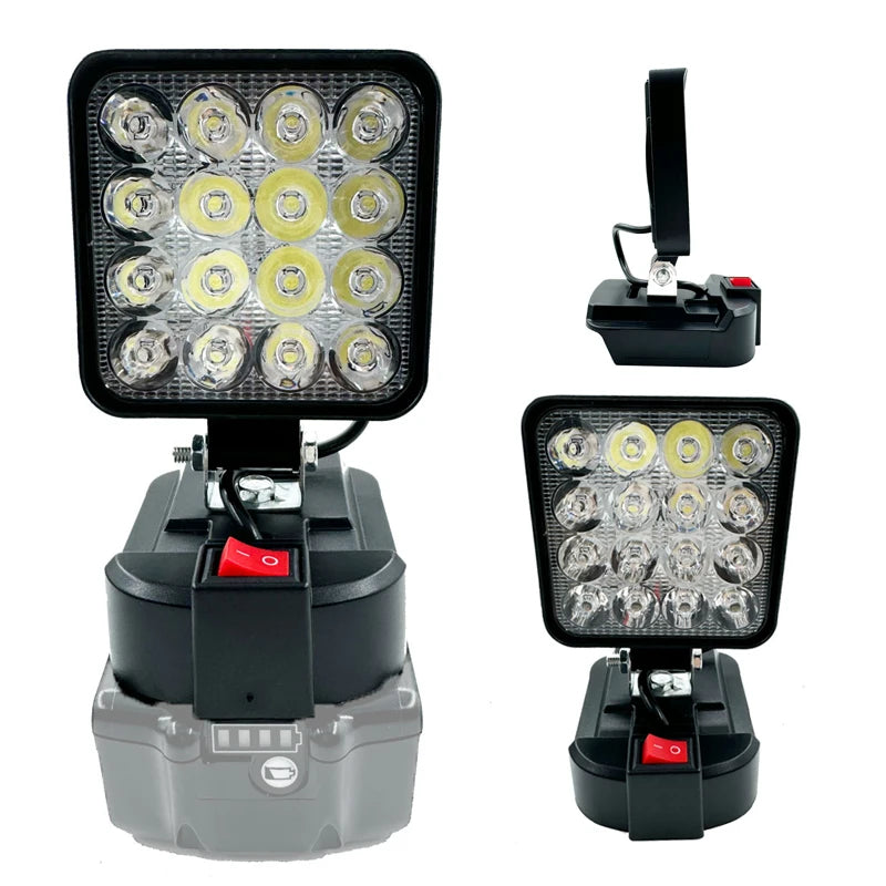 Cordless LED Work Light for Makita 14.4V–18V Battery | 54W Cordless Work Light PLUSH