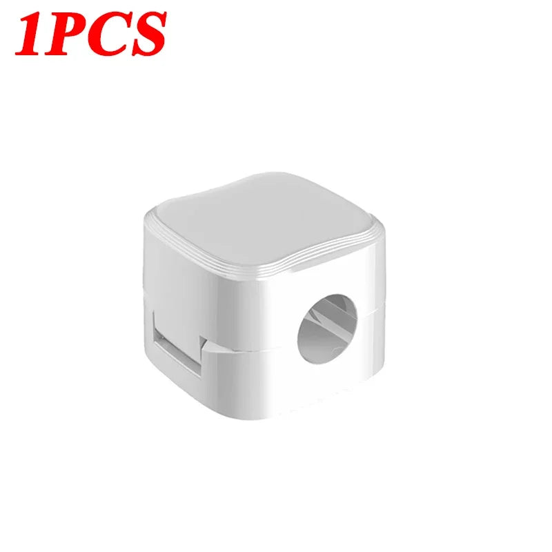 Magnetic Cable Clips Adhesive Wire & Cord Organizer for Desk Cable Organizer Clips PLUSH 1PCS White