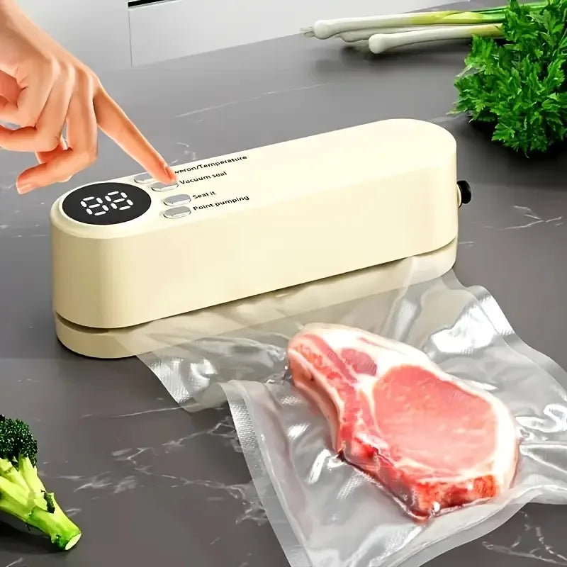 USB Mini Vacuum Sealer with Pump & Bags – Food Storage Vacuum Sealer PLUSH