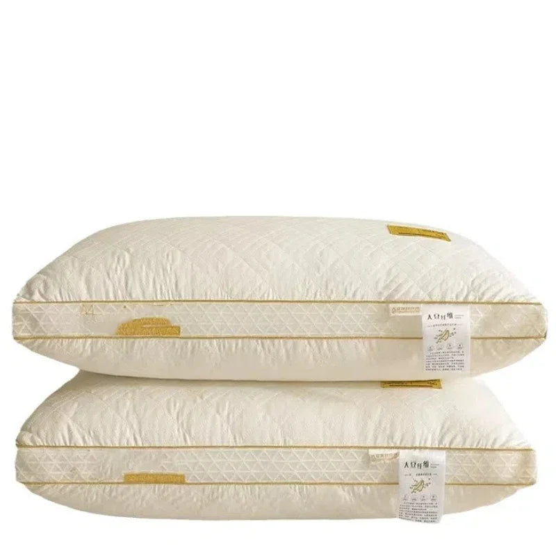 Soybean Fiber Neck Support Pillow – High Rebound Pillow Core Neck Support Pillow PLUSH