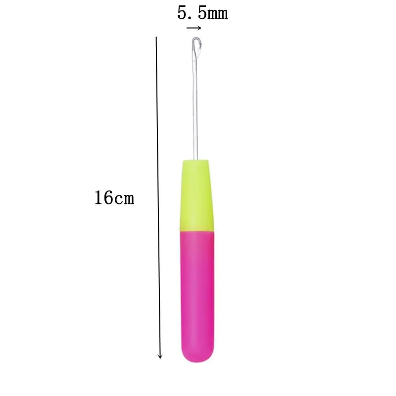 Wooden Crochet Dreadlocks Braid Needle – Hair Extension Tool Hair Crochet Needle PLUSH NO.21