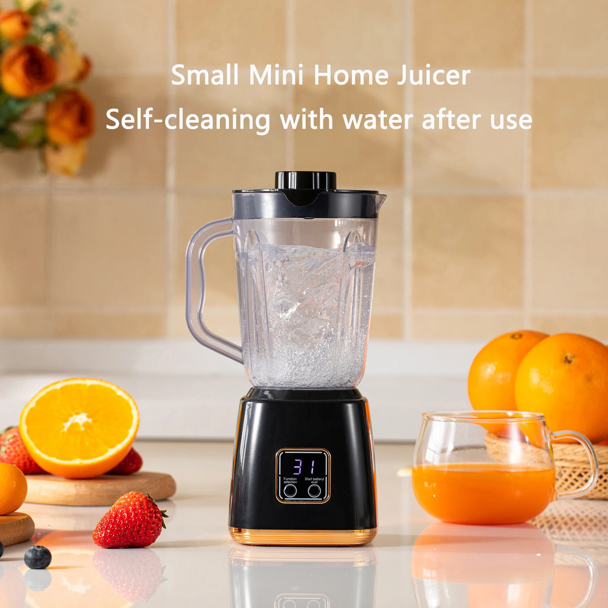 Small Household Fruit Juicer – Smoothies & Milkshakes Blender Fruit Juicer Blender PLUSH