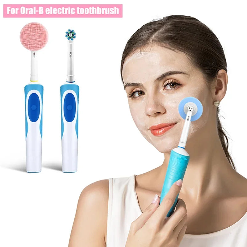 Silicone Facial Cleansing Brush Head for Oral-B Handles Facial Cleansing Brush PLUSH