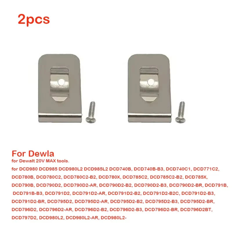 Spring Kit Belt Clip & Bit Holder for DeWalt 20V MAX Tools Power Tool Accessory PLUSH 2pcs waist buckle China Mainland