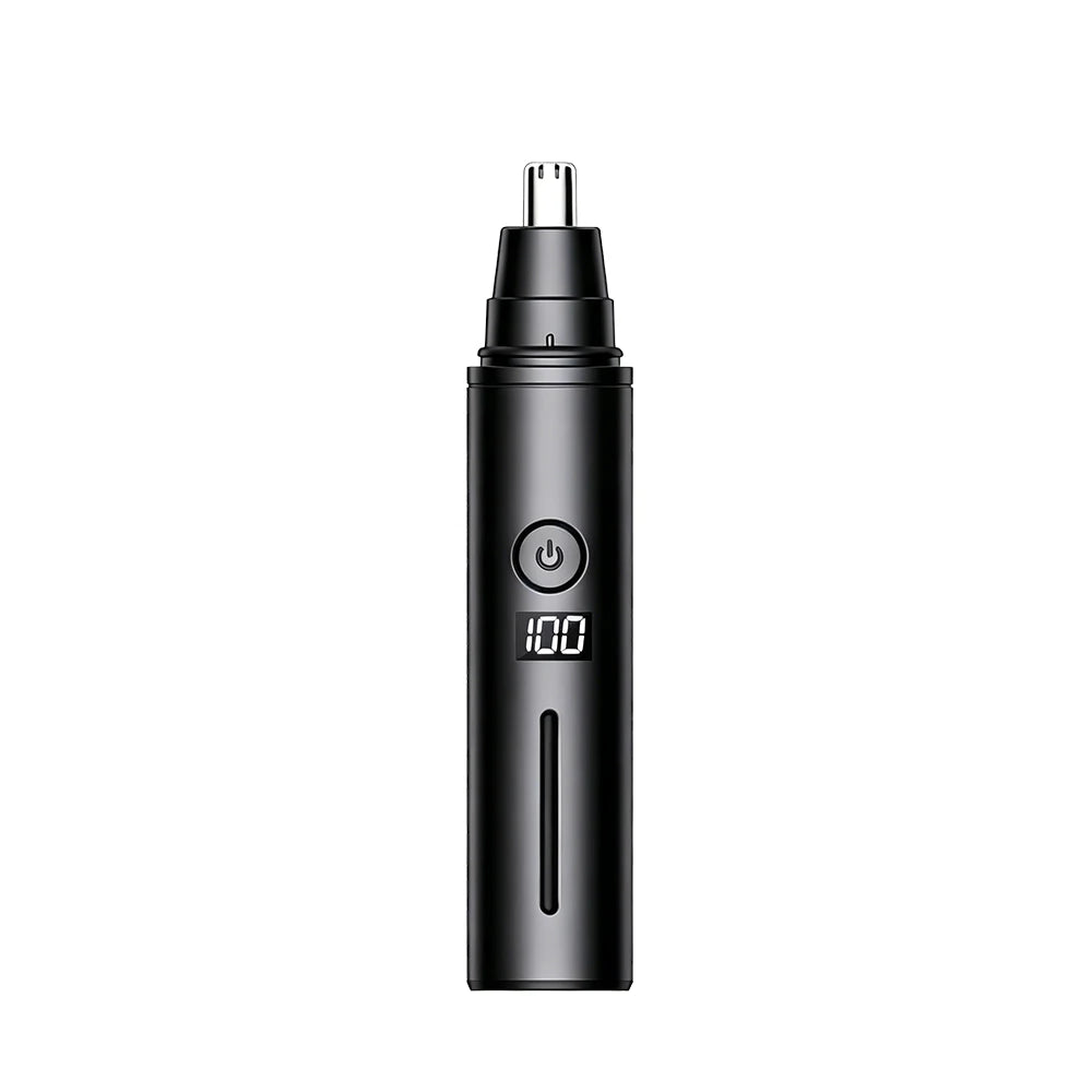 Raugee 3-in-1 USB Nose & Ear Hair Trimmer for Men – Black Nose Hair Trimmer PLUSH Black