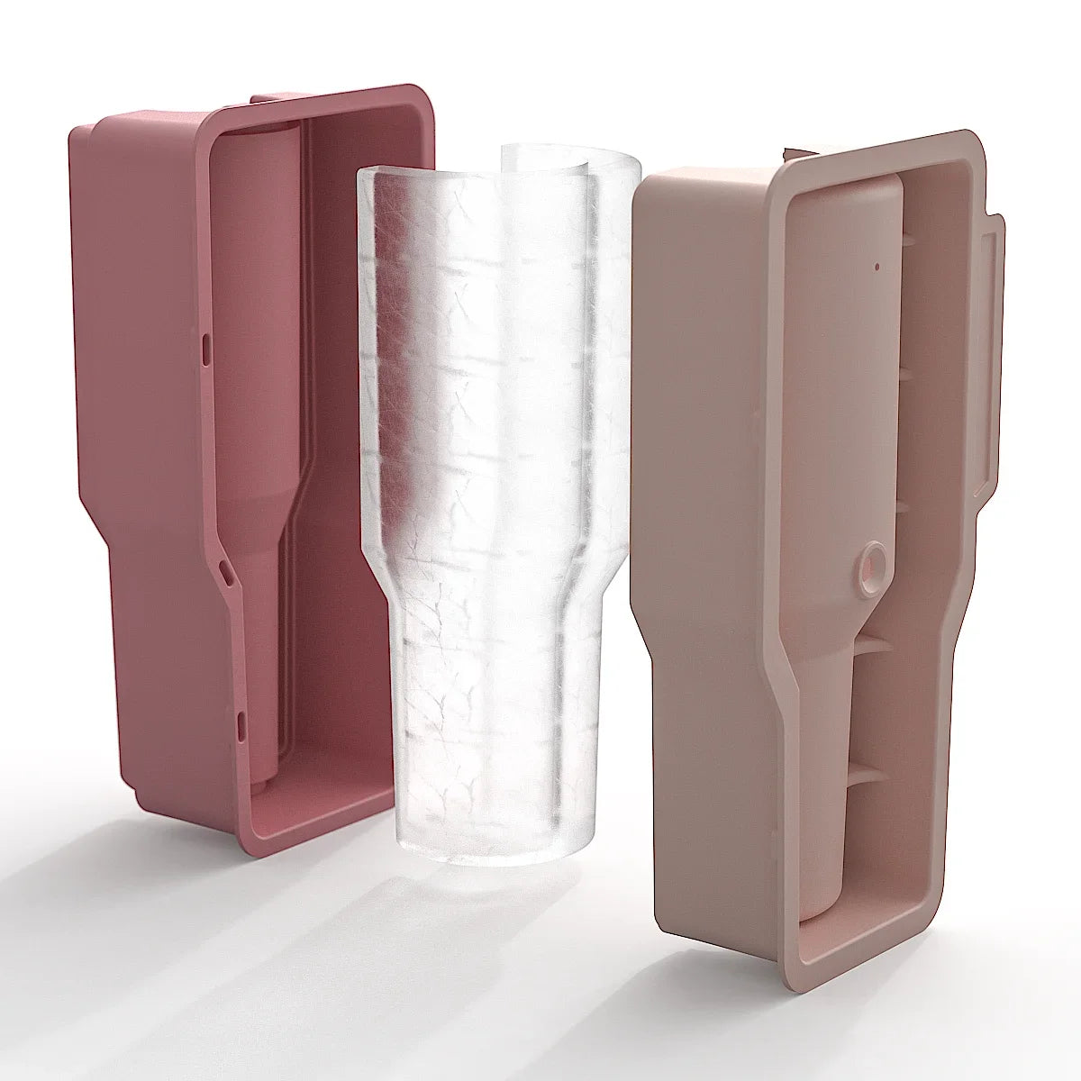 Silicone Ice Cube Mold for Stanley 20/30/40oz Tumblers Silicone Ice Mold PLUSH Pink