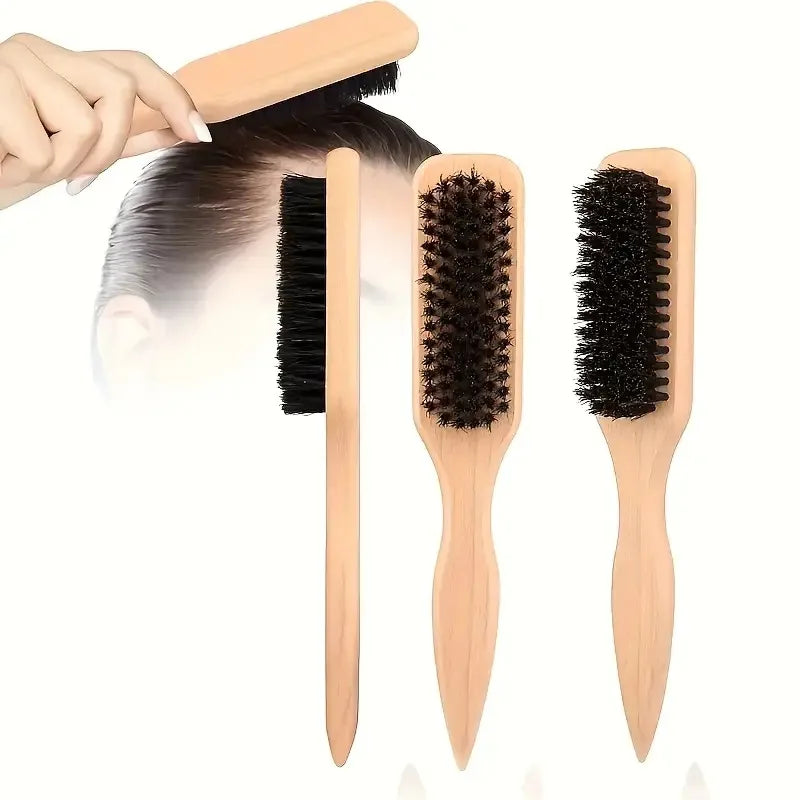 Bamboo Handle Hair Brush – Soft Bristles, All Hair Types Hair Brush PLUSH