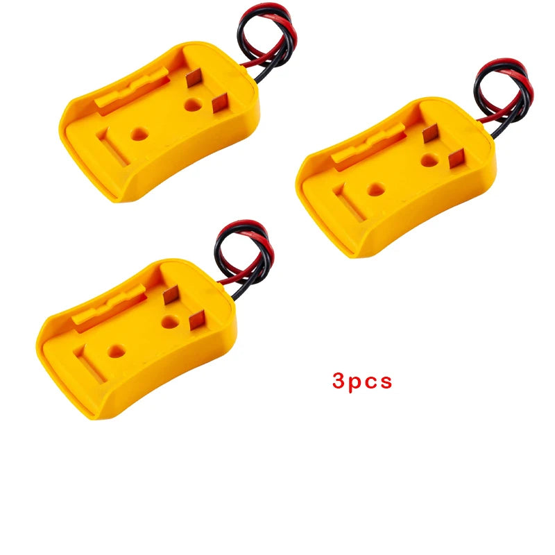 ZWINCKY 3/5pcs DeWalt 18V/20V Battery Adapter – 12AWG Connector Battery Adapter PLUSH 3 pc yellow China Mainland