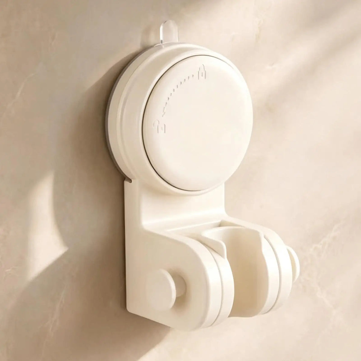 Suction Cup Shower Head Holder – No-Drill Adjustable Mount Shower Head Holder PLUSH