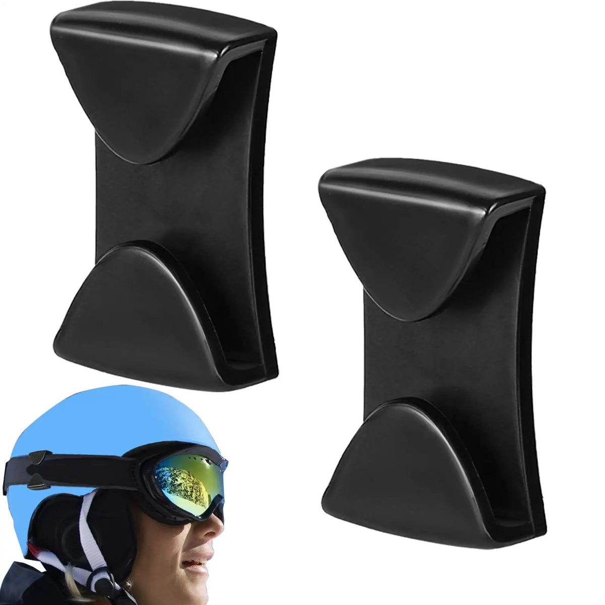Drop-Proof Ski Goggle Clips 2pcs – Secure Grip Belt Buckles Ski Goggle Clips PLUSH