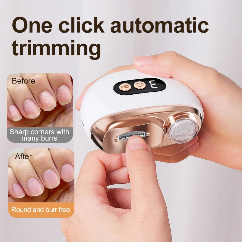 2-in-1 Electric Nail Clipper & Trimmer for Baby & Adult Electric Nail Clipper PLUSH