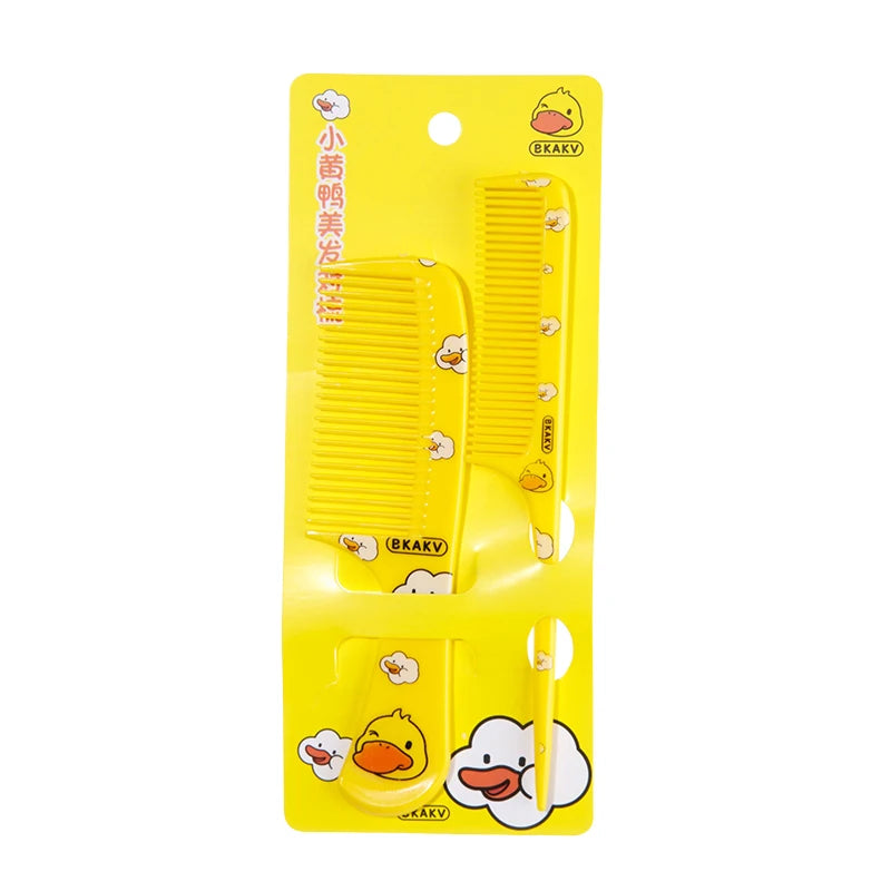 2-Piece Unicorn Detangling & Rat Tail Comb Set for Girls Hair Comb Set PLUSH yollew
