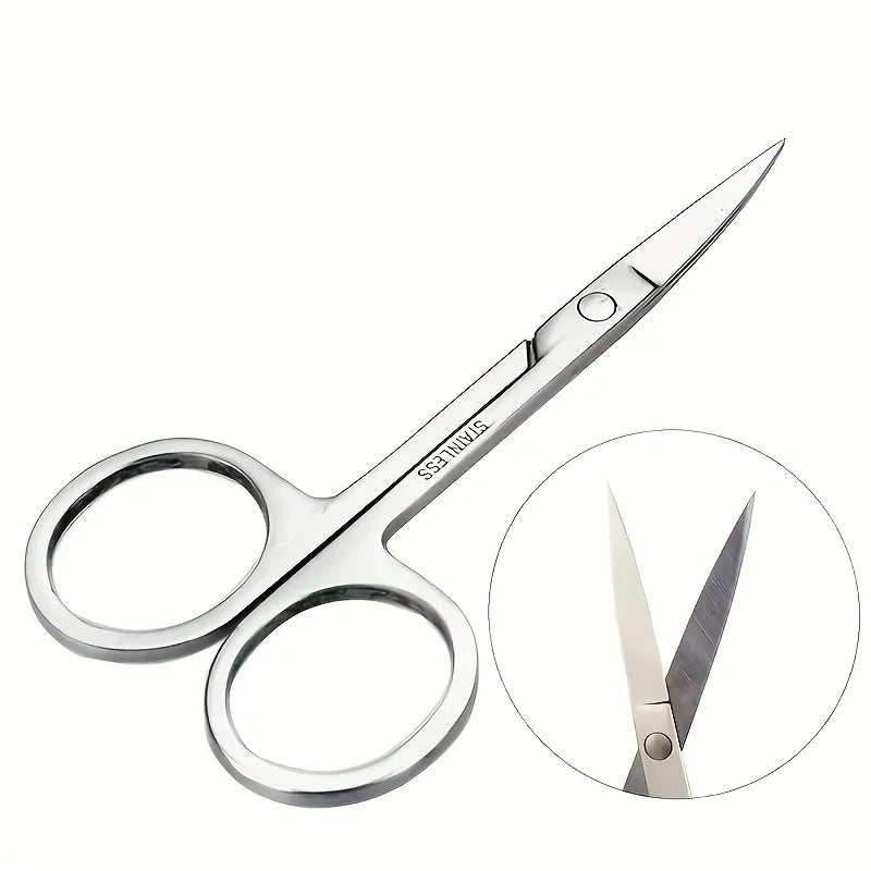 Curved Grooming Scissors – Eyebrow, Beard & Nose Hair Kit Grooming Scissors Kit PLUSH