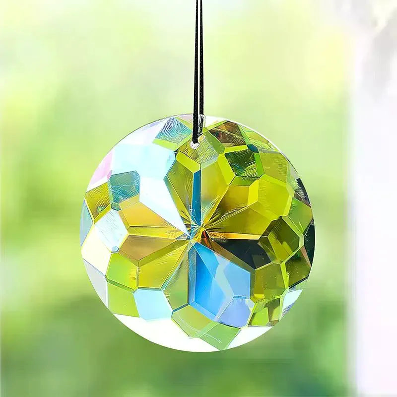 30mm Acrylic Crystal Prism Suncatcher – Rainbow Maker Pendant Prism Suncatcher PLUSH