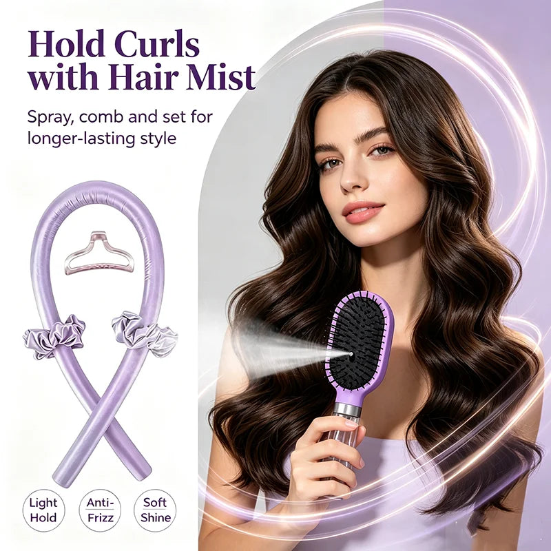 Spray Air Cushion Hair Brush Kit – Curly Hair Detangling Set Hair Brush Kit PLUSH