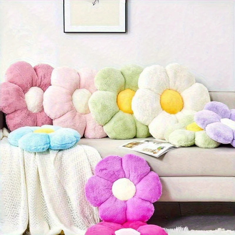 Flower Shaped Plush Pillow – Soft Floral Decorative Cushion Decorative Pillow PLUSH