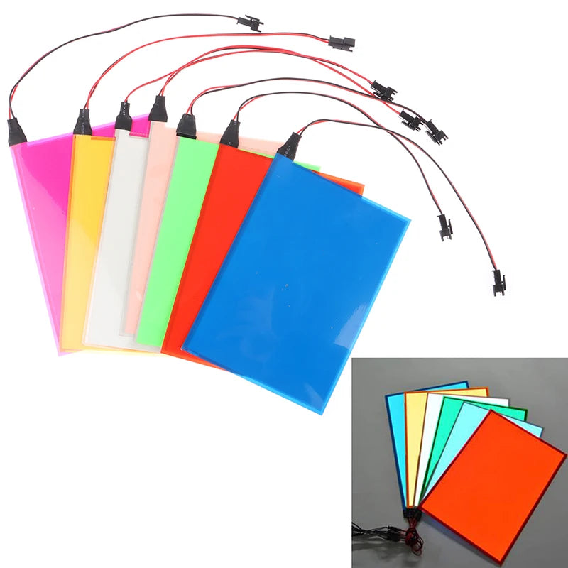 EL LED Backlight Panel 15×13.5cm Electroluminescent + DC 12V Inverter EL Backlight Panel PLUSH