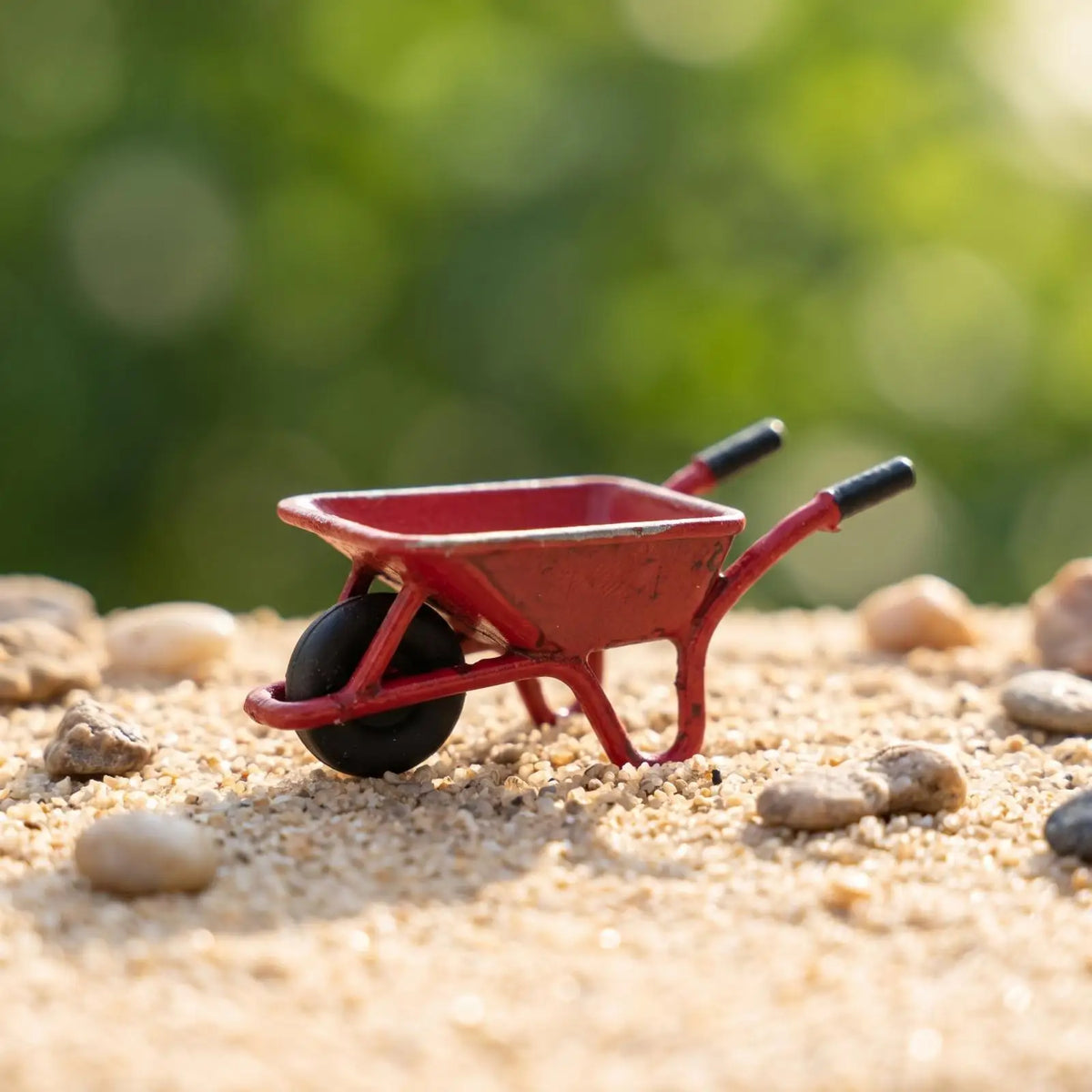 1/64 Scale Miniature Blue Resin Wheelbarrow – Diorama Prop Miniature Scale Model PLUSH
