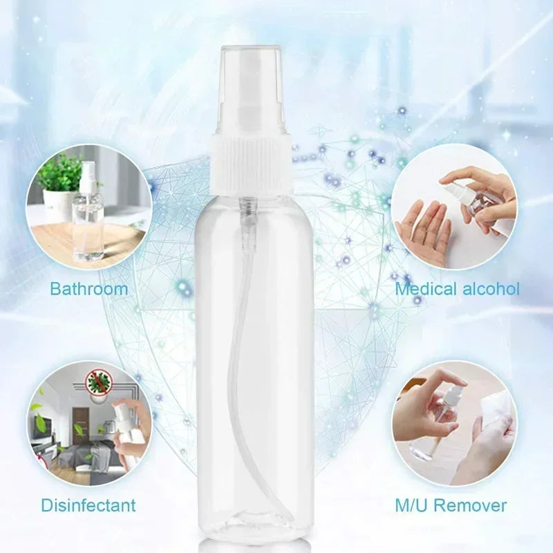 Clear Refillable PET Spray Bottles 10–100ml | Perfume Atomizer Refillable Spray Bottle PLUSH