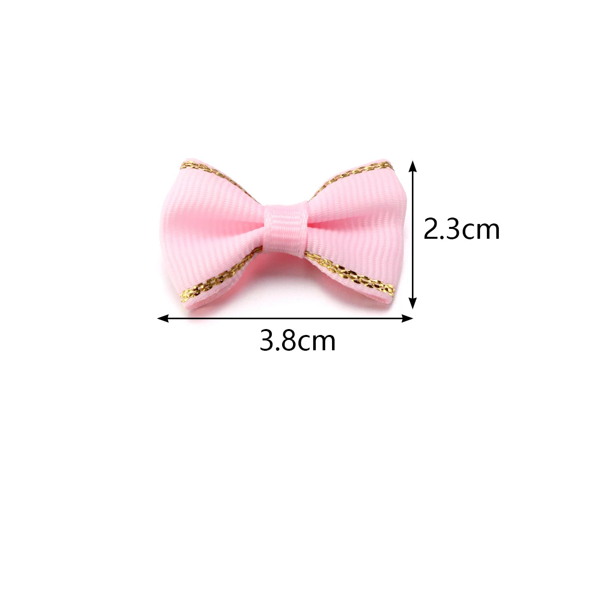 30pcs Satin Ribbon Bows 38x23mm – Colorful DIY Craft Decor Ribbon Bow Embellishments PLUSH
