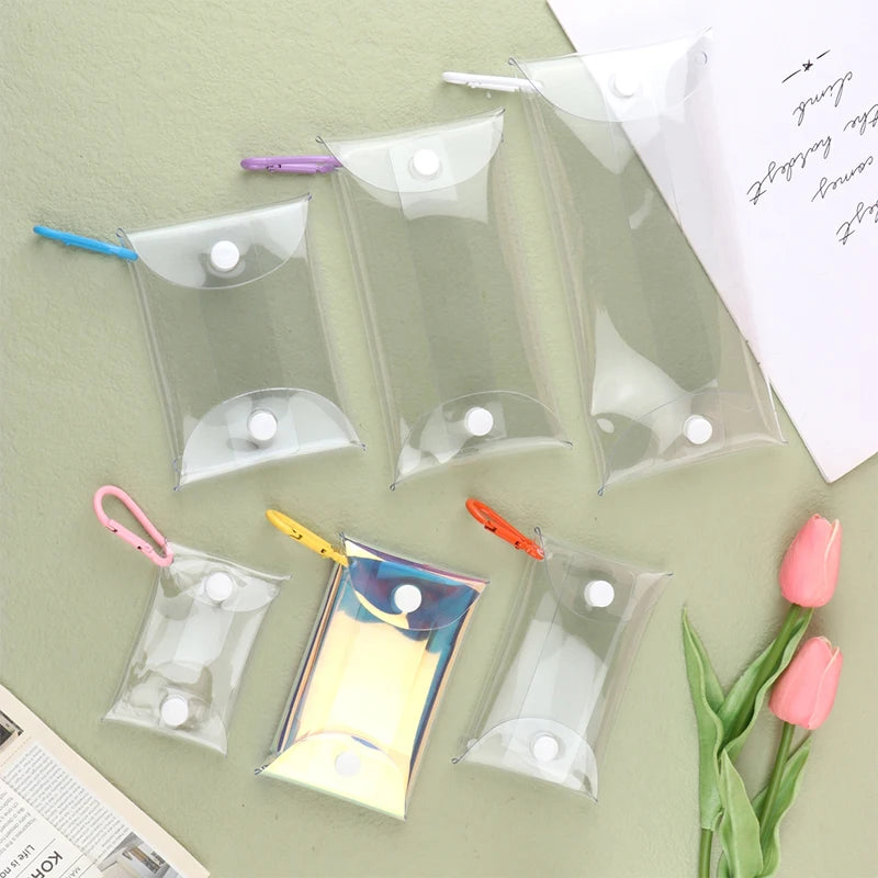 Mini Transparent PVC Anime Doll Display Bag & Keychain Pouch Anime Display Pouch PLUSH