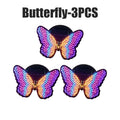 Solar LED Color-Changing Butterfly Garden Wall Light Solar Garden Light PLUSH 3PCS