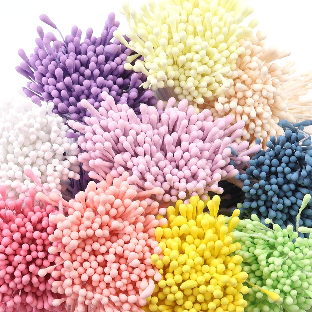 380-400pcs 2mm Matte Flower Stamens – DIY Artificial Floral Craft Floral Craft Supplies PLUSH