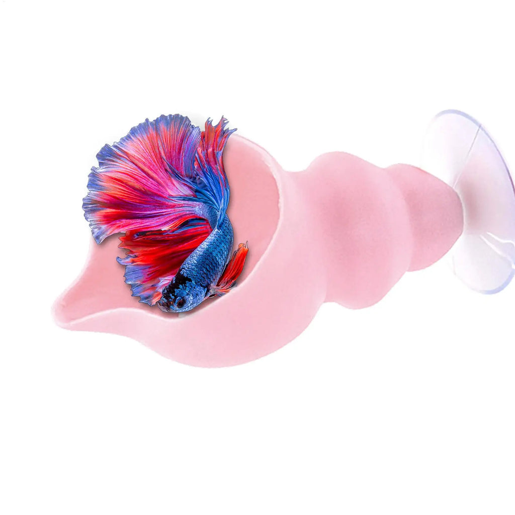 Betta Hammock Shell Bed | Aquarium Resting Spot Fish & Shrimp Aquarium Fish Hammock PLUSH