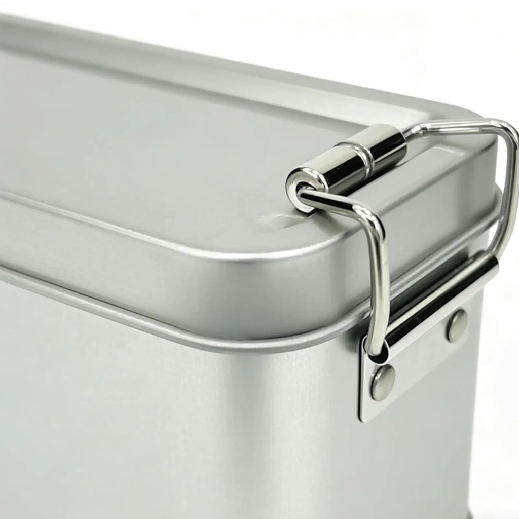 Rectangular Tinplate Tin Box with Buckle Lid | Storage & Gift Tin Storage Box PLUSH
