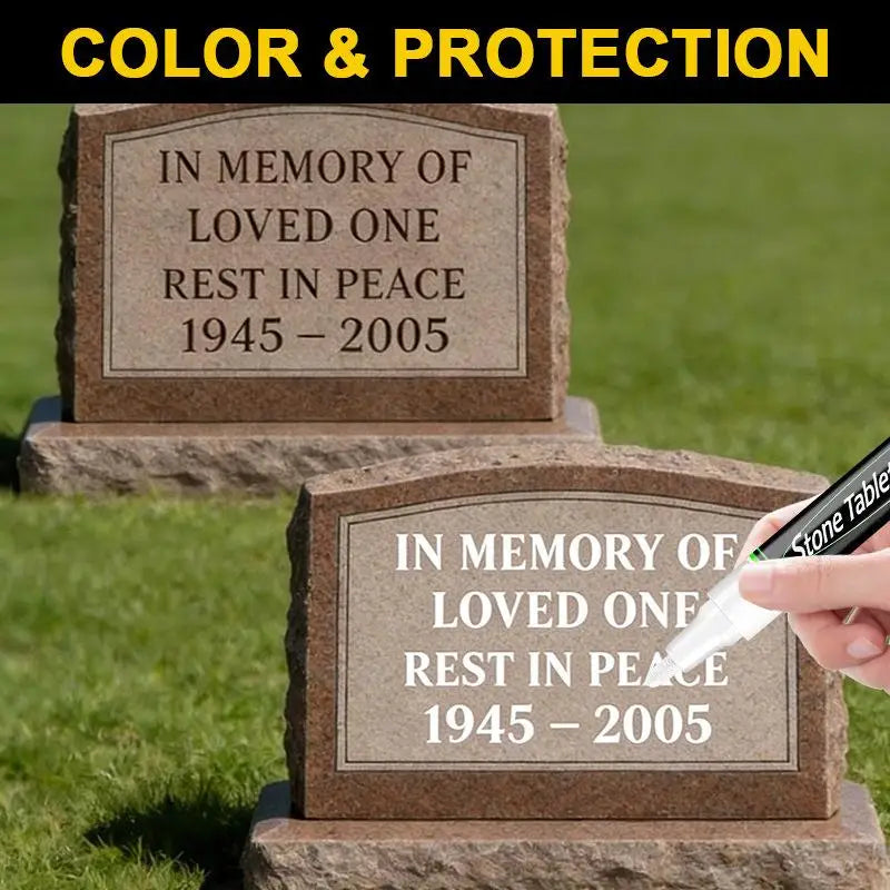 Stone Inscription Touch-Up Paint Pen – Oil Based Weatherproof Touch-Up Paint Pen PLUSH
