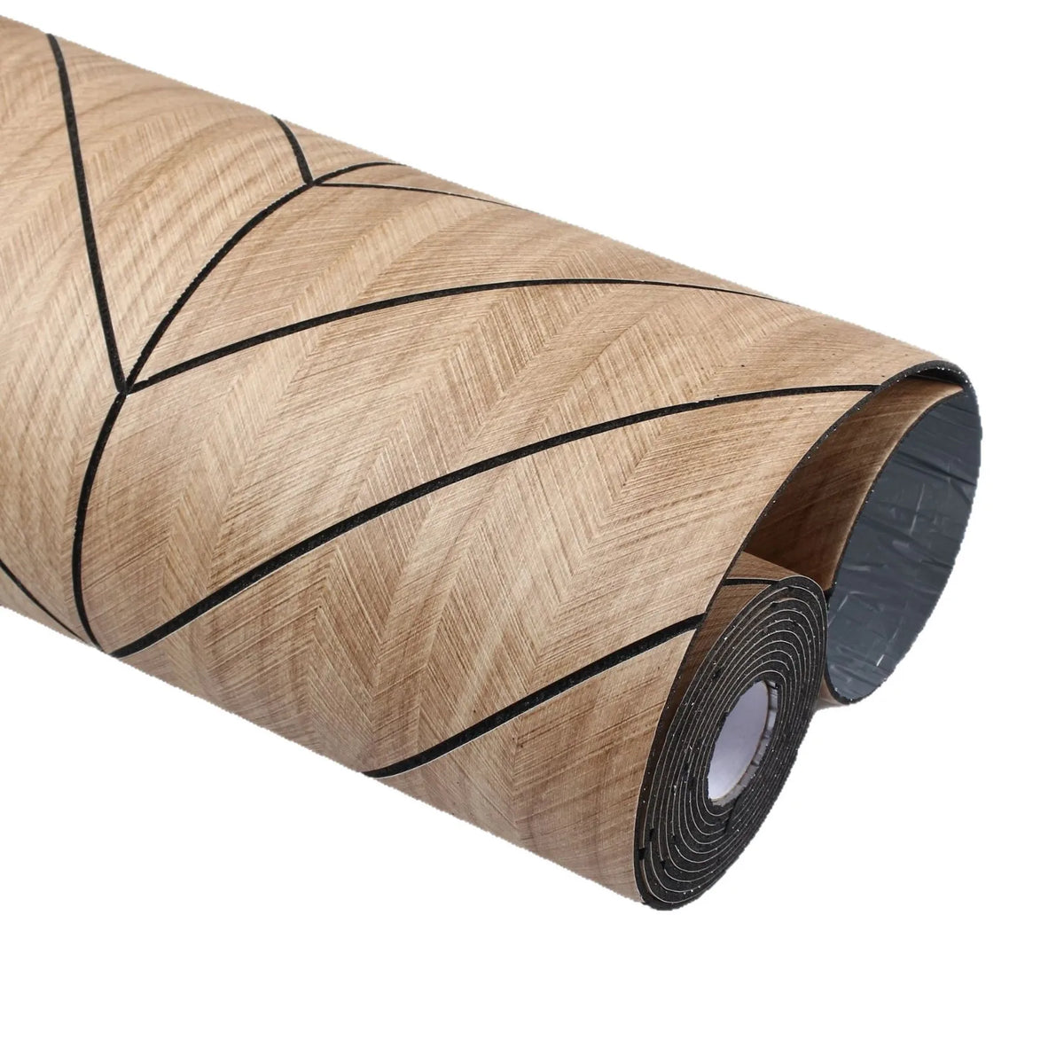 3D Wood Grain Wall Sticker Self-Adhesive Grooved Grid Decal Wall Sticker Decal PLUSH