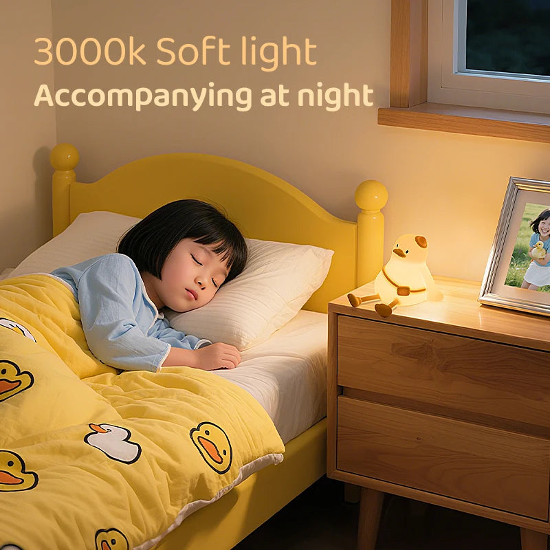 Duck Silicone LED Night Light – Kids Nursery Bedside Lamp | GGBEE LED Night Light PLUSH