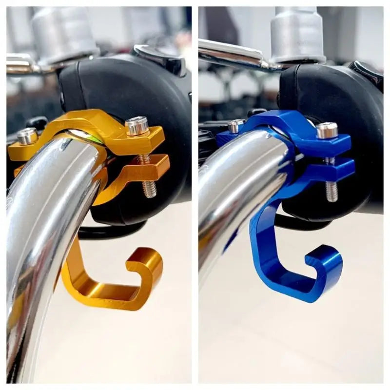 Aluminum Handlebar Hook for Bike & Motorcycle Bag Storage Handlebar Hook PLUSH