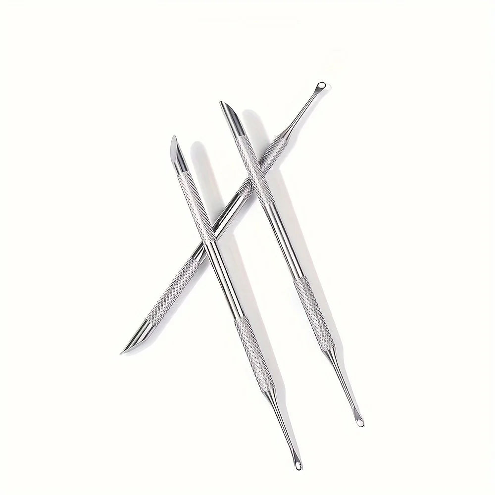 Double-Ended Stainless Steel Cuticle Pusher | Manicure Tool Cuticle Pusher PLUSH