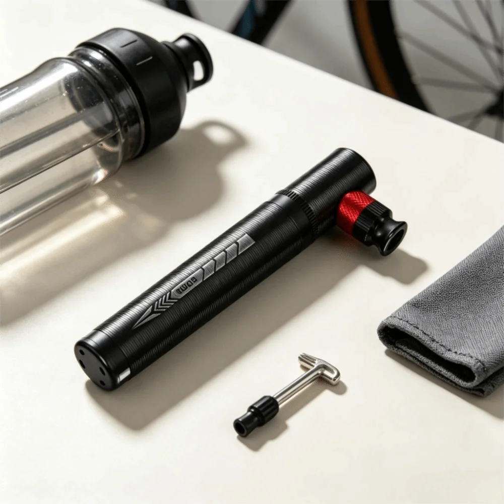 Mini Portable Bike Pump Aluminum Alloy – Universal Valve Mini Bike Pump PLUSH