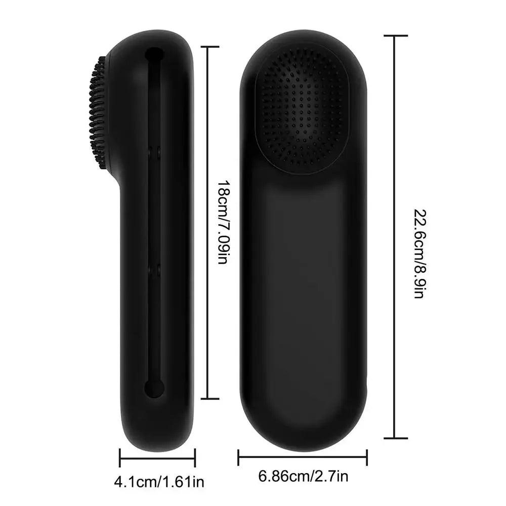 Silicone Magnetic Makeup Brush Holder – Travel Cosmetic Bag Makeup Brush Holder PLUSH Black