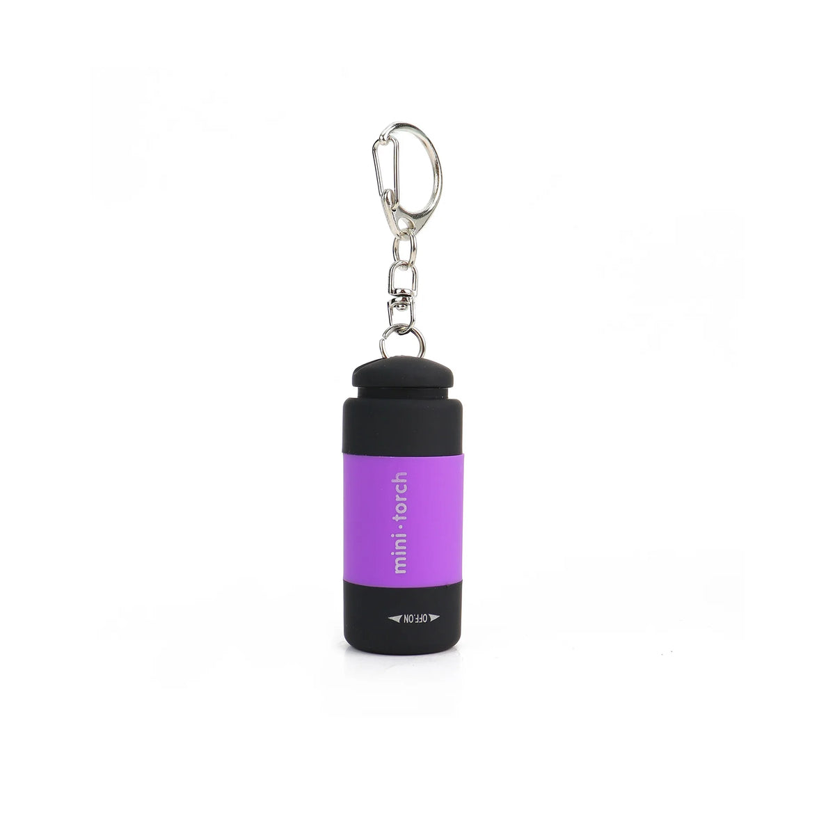 USB Rechargeable Mini LED Keychain Flashlight – Waterproof Keychain Flashlight PLUSH purple