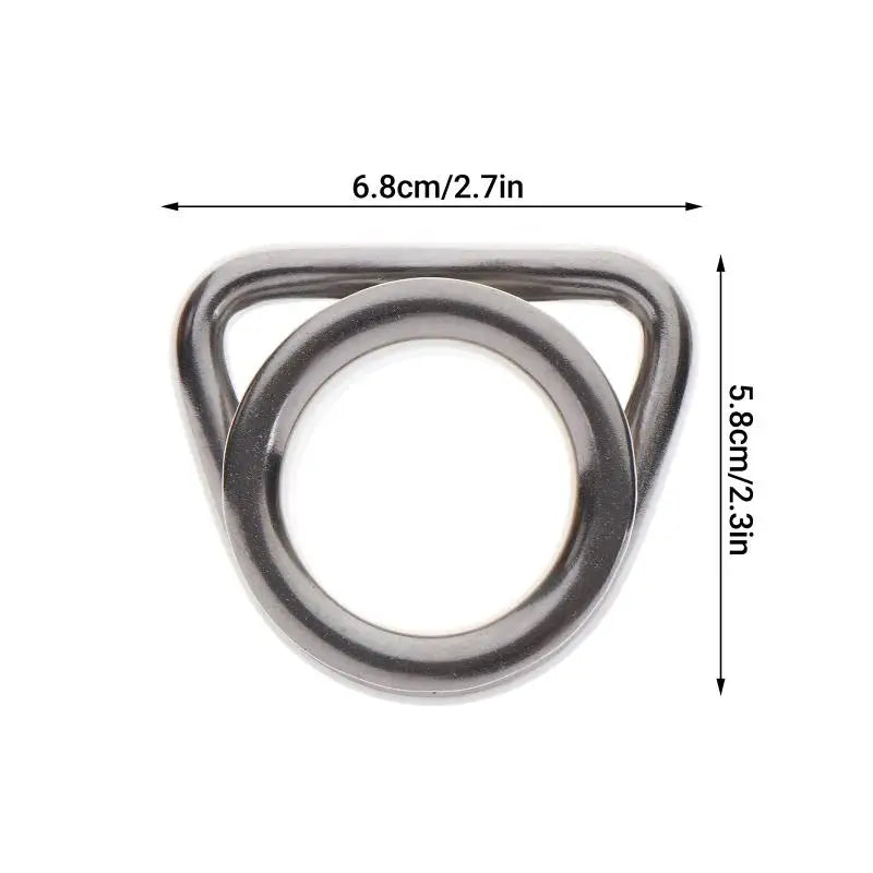 Stainless Steel M6/M8 D-Ring Thimble for Sun Shade Sail & Marine Marine Rigging Hardware PLUSH A2