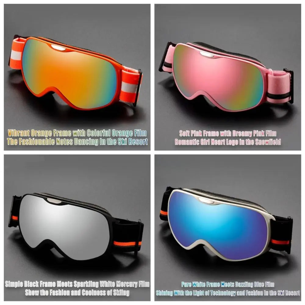 Kids Double-Layer Anti-Fog Ski Goggles | Winter Snow Eyewear Kids Ski Goggles PLUSH