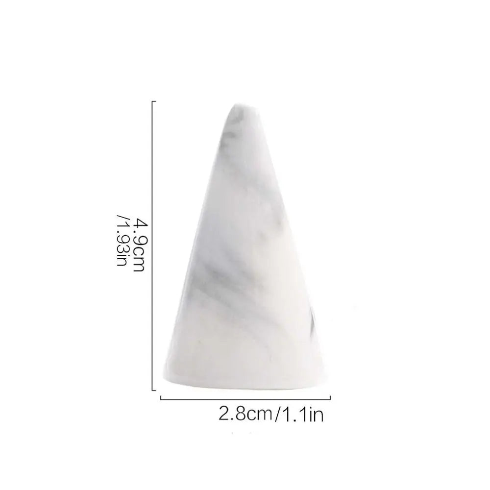 Ceramic Marble Ring Display Stand | Nordic Jewelry Holder Ring Display Stand PLUSH