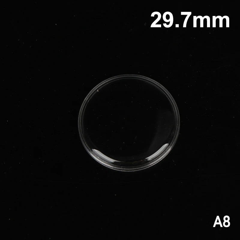 28mm–32.2mm Acrylic Watch Crystal Lens – Mirror Finish Cover Watch Crystal Lens PLUSH A8