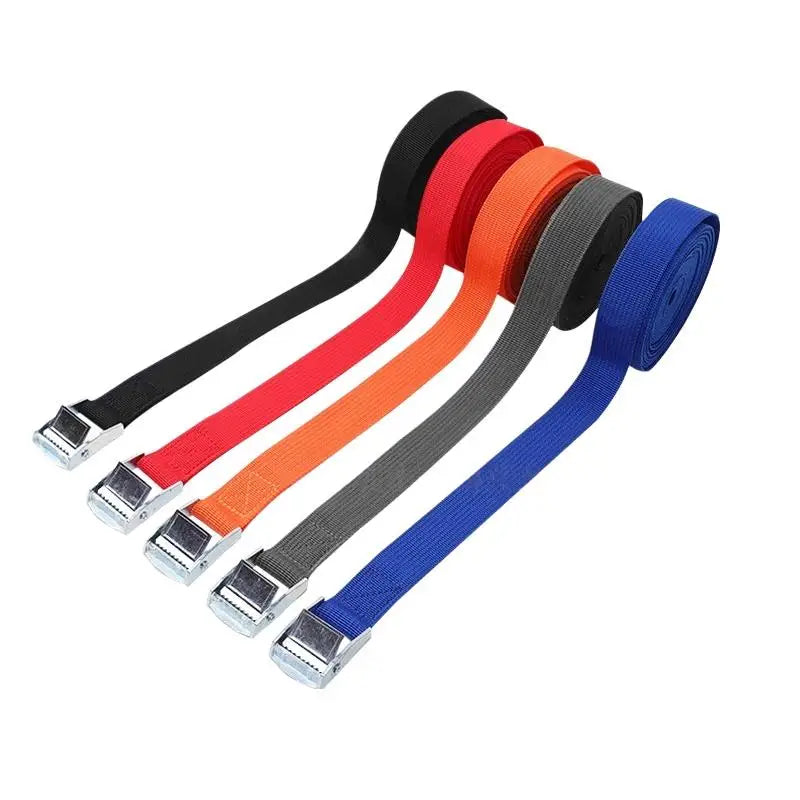 Adjustable Tie Down Cargo Strap 1–5M | PP Webbing Zinc Buckle Cargo Tie-Down Strap PLUSH