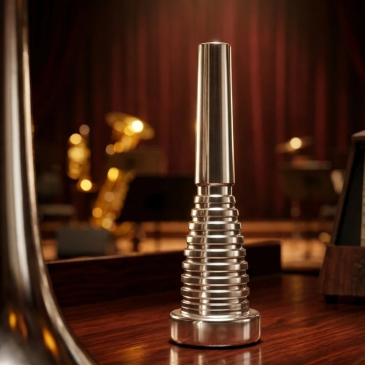 Heavyweight Spiral Trumpet Mouthpiece – Silver Plated Brass Trumpet Mouthpiece PLUSH