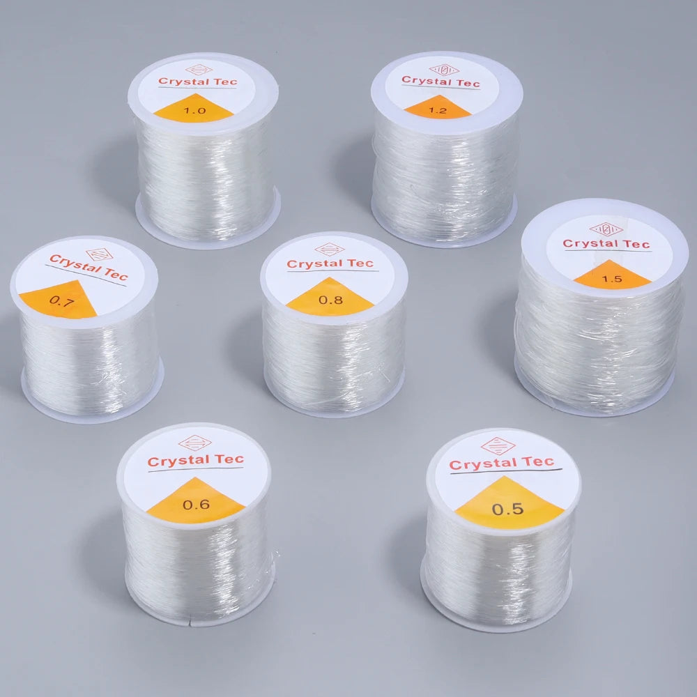 Elastic Crystal Beading Cord 0.4–1mm | DIY Jewelry Making Beading Cord PLUSH